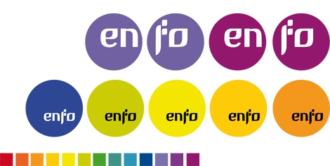 Aplicaciones del logotipo de Enfo (uqui)