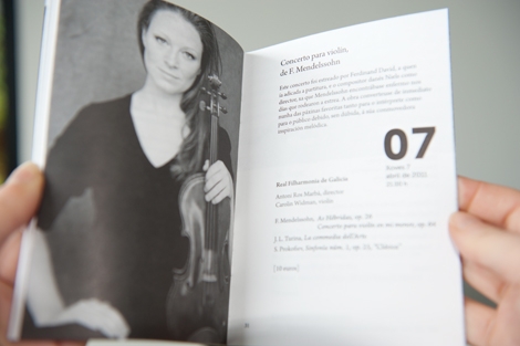 Detalle del programa de 2011 de la Real Filharmonía de Galicia (uqui)